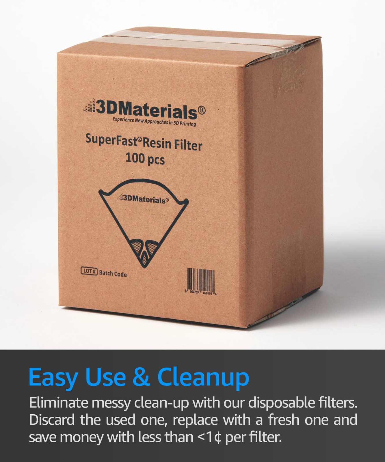 SuperFilter 100 pcs, Disposable Filter, 3D Printer Resin and Paint Strainer, Mad