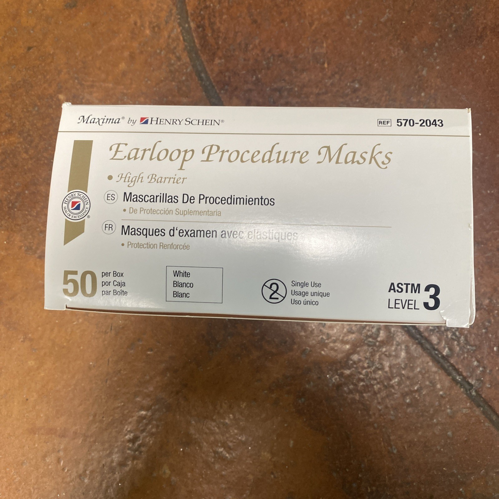 Maxima Medical Ear-Loop Procedure Face Masks ASTM Level 3 50pcs High Barrier