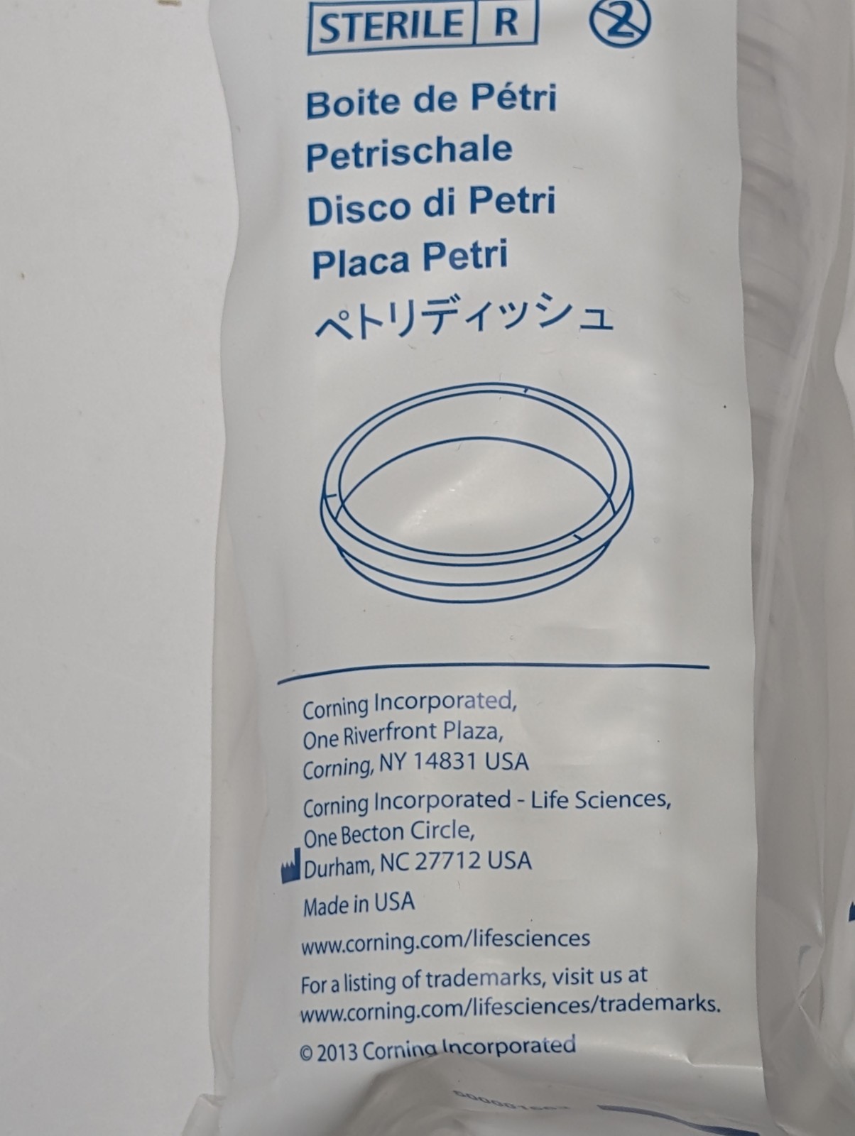 Falcon 351007 Petri Dish 60x15mm Sterile Polystyrene 4 Bags 80 Dishes Total