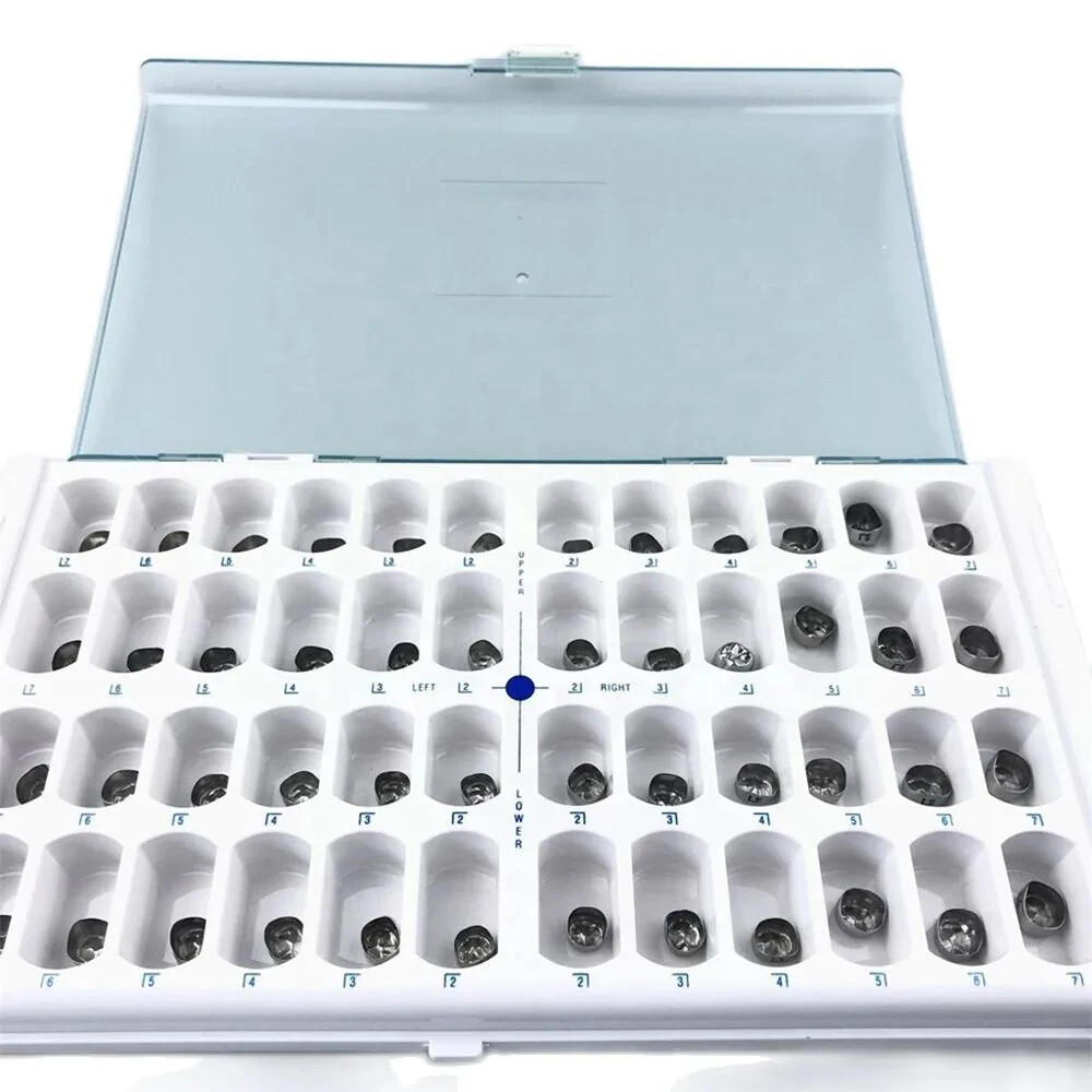 48/96PCS Dental Crown Primary Molar Pediatric Crowns Kids Adult stainless steel