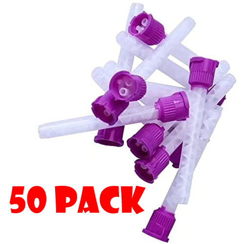 50 Pack VPS Impression Dental Mixing Tips – 7005 Purple 8.5mm 1:1