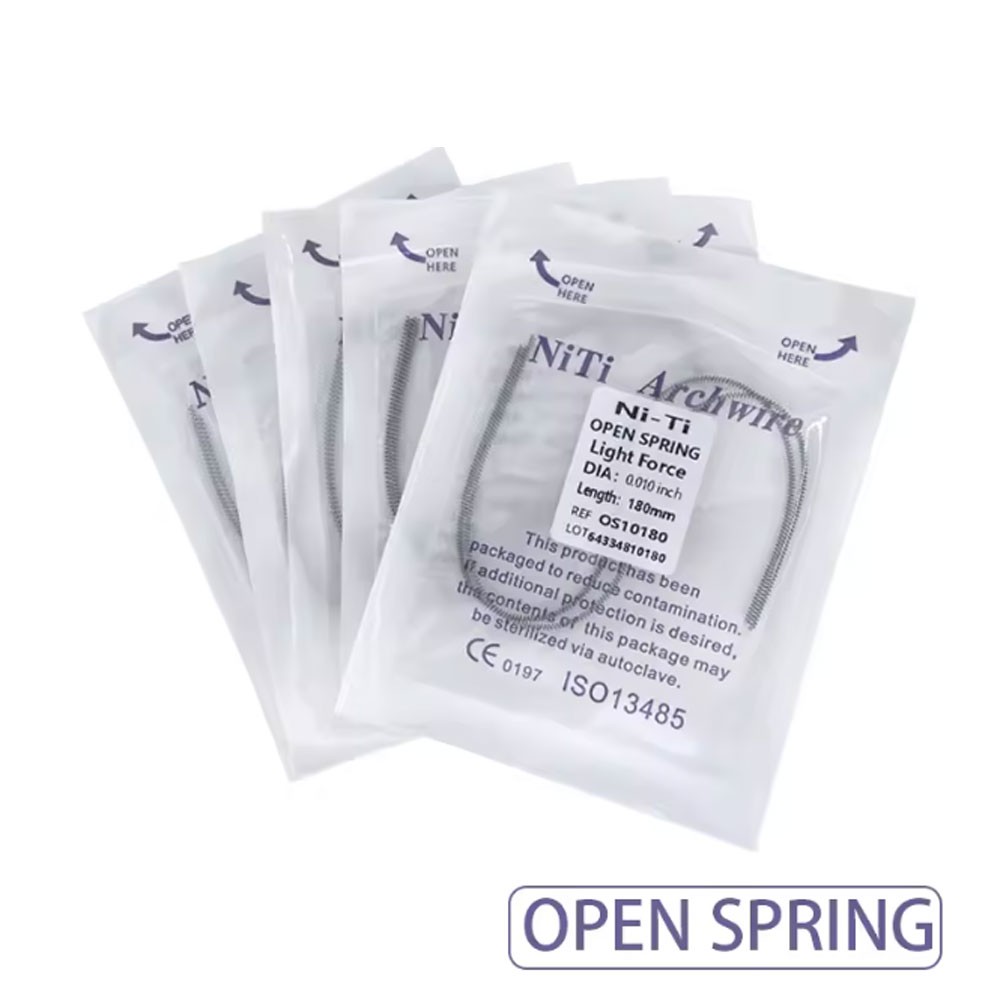 Orthodontic Dental Niti Open Coil Spring 0.010/0.012*180mm 2PCS/Pack