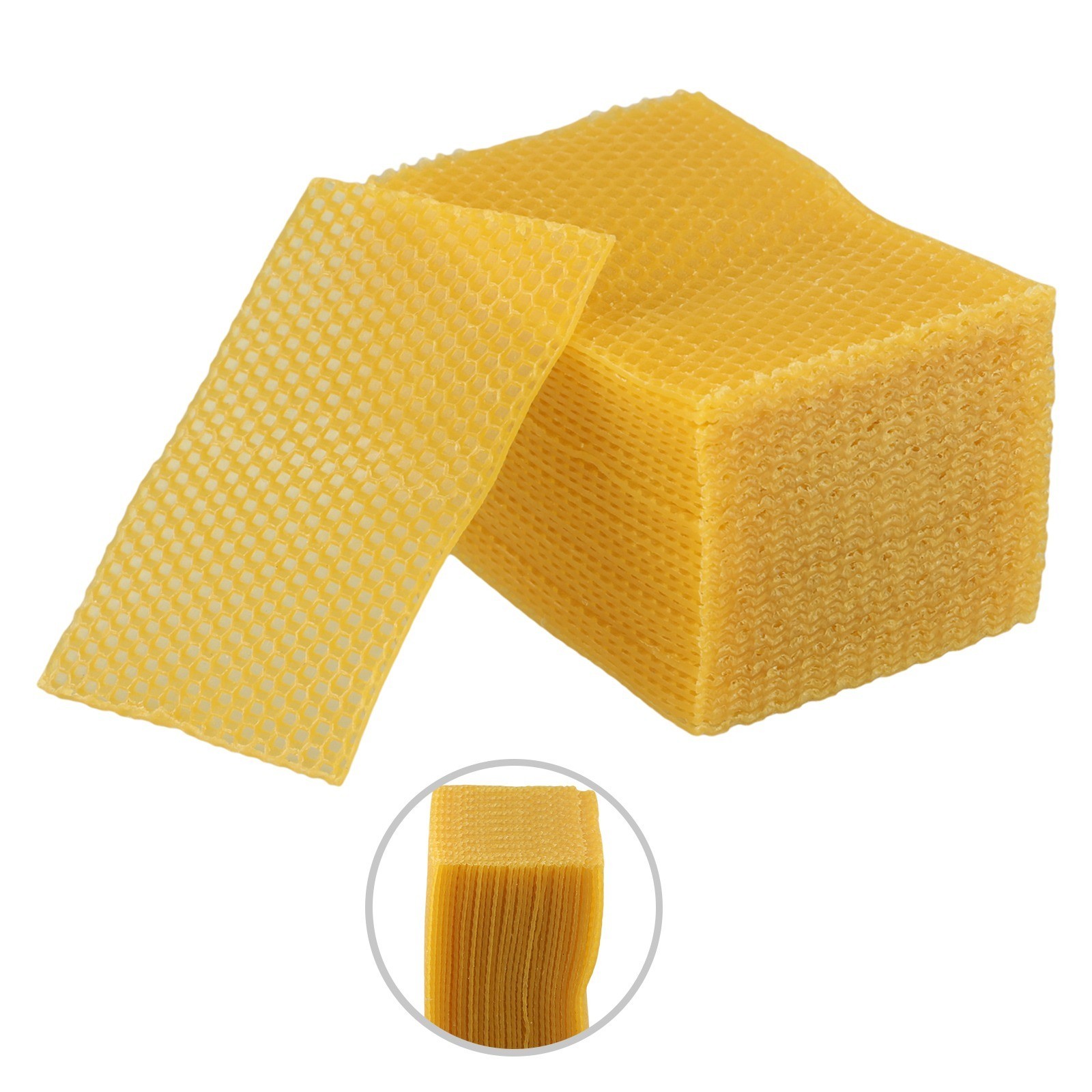 Craft and Bee Supplies Natural Beeswax Foundation Pack of 30 Size 9×13 2cm