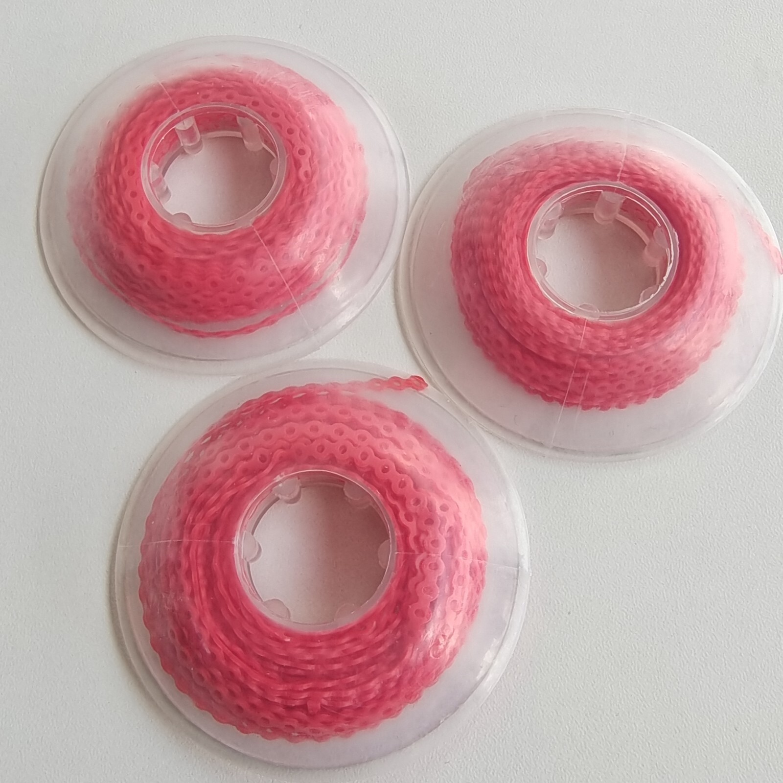 5Rcs Dental Orthodontic Elastolink Rubber Power Chain Red Long Short Continuous