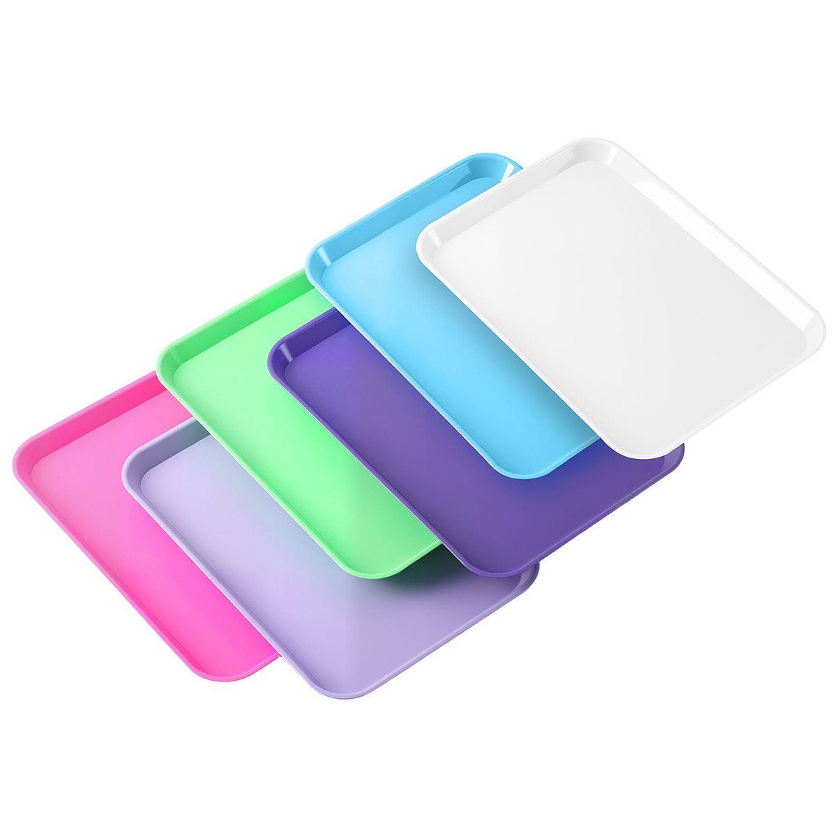 6Colors Dental Flat Set-Up Tray Autoclavable Instrument Procedure Trays