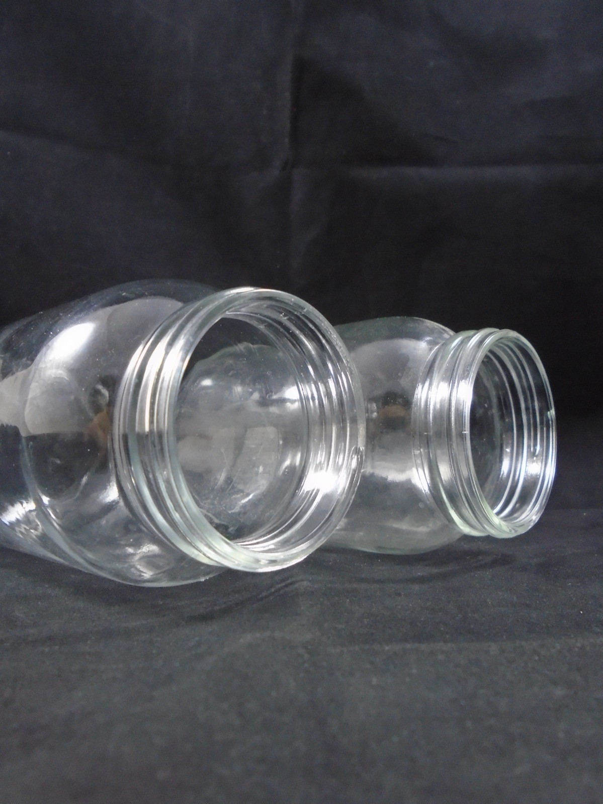 QORPAK Glass 79 x 133mm 16oz PTFE 63-400 Standard Wide Mouth Bottle (Pack of 2)