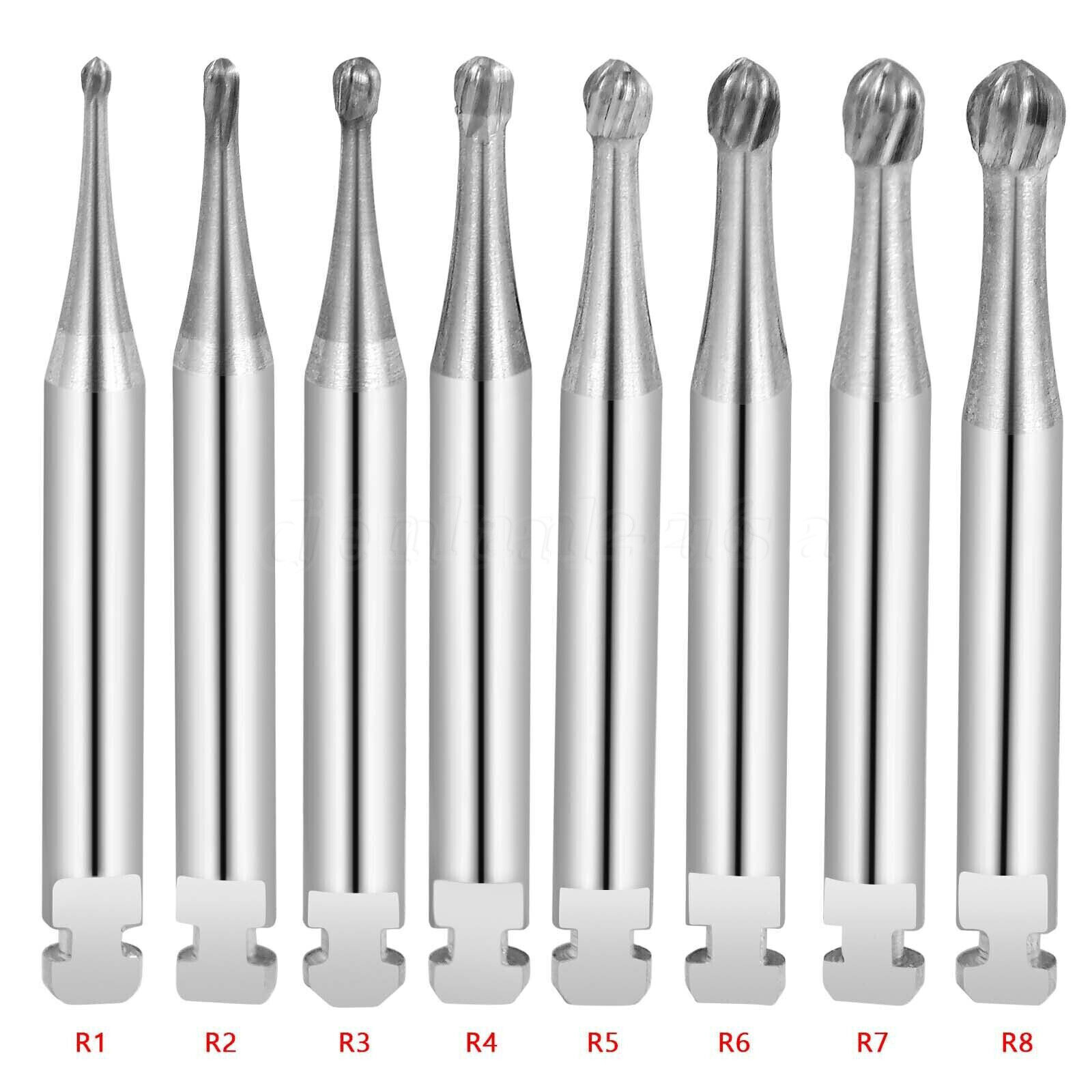 Round Carbide Burs for Slow Speed Latch RA (Choose Your Size / Qty) 22.5mm
