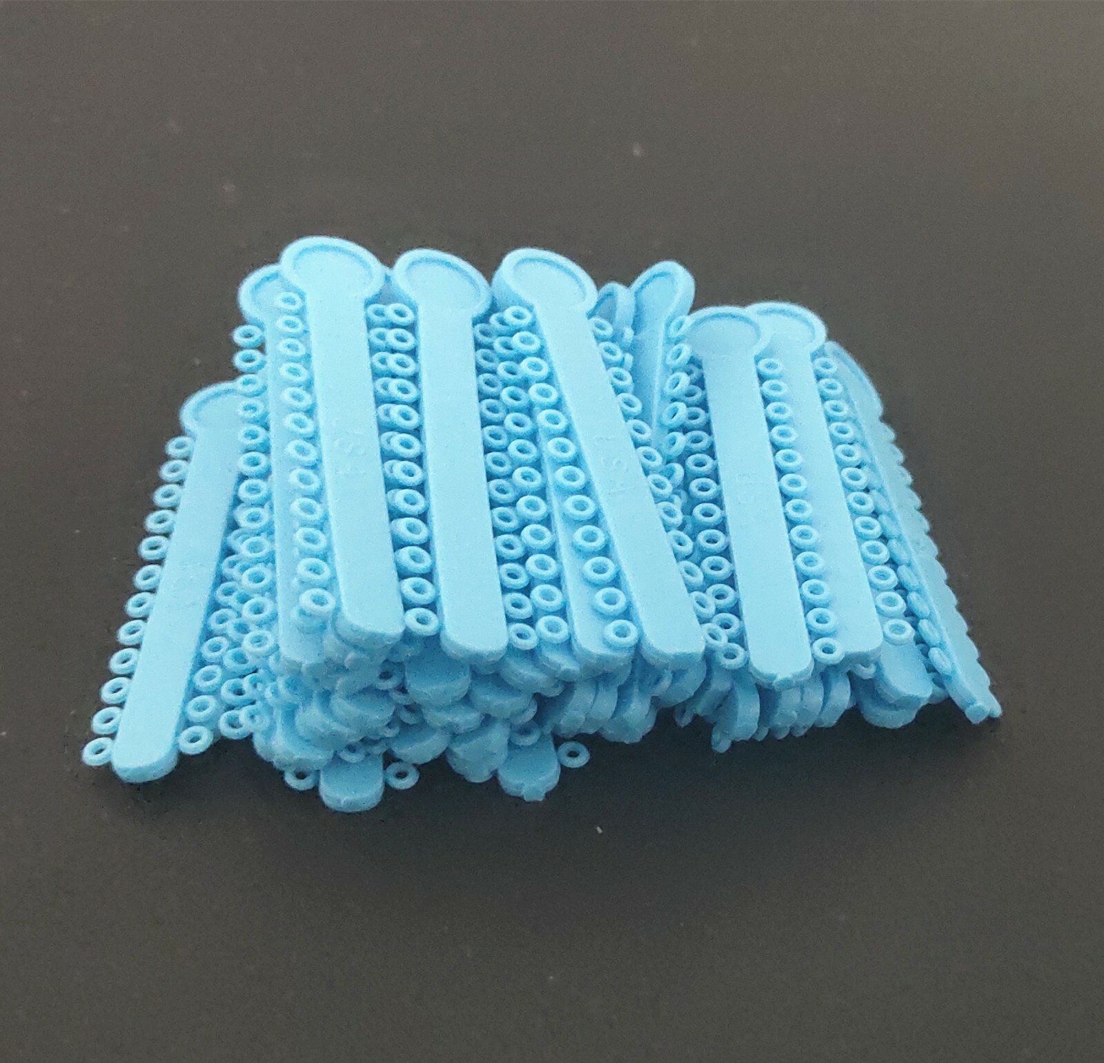 1 Pack 1008 Pcs Dental Elastic Ligature Ties Rubber Bands O Rings Light Blue
