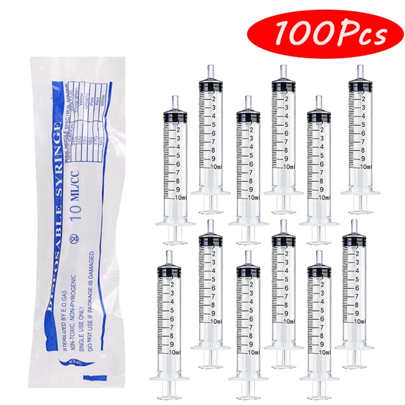 Plastic Syringes 10Ml without Needle Glue Nutrient Measuring Industrial Veterina