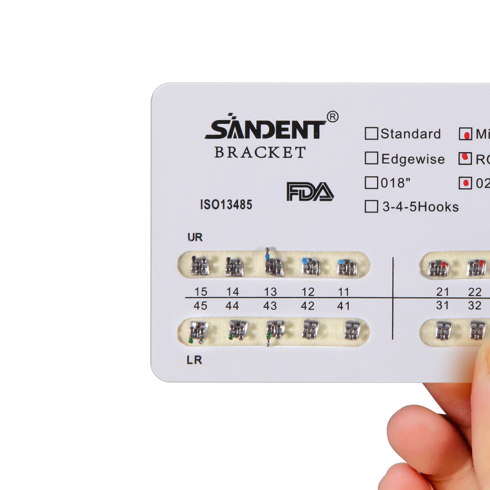 10 Packs USA Dental Orthodontics Brackets Braces Mini Roth 022″Slot 3 Hooks