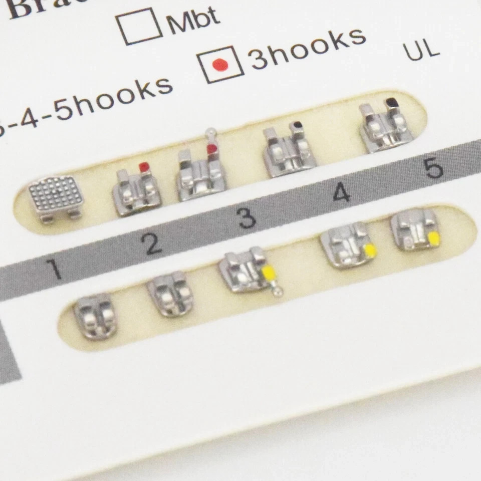 Dental Orthodontic Ligature Ties NiTi Arch Wire 0.022 Roth Brackets Braces Kit