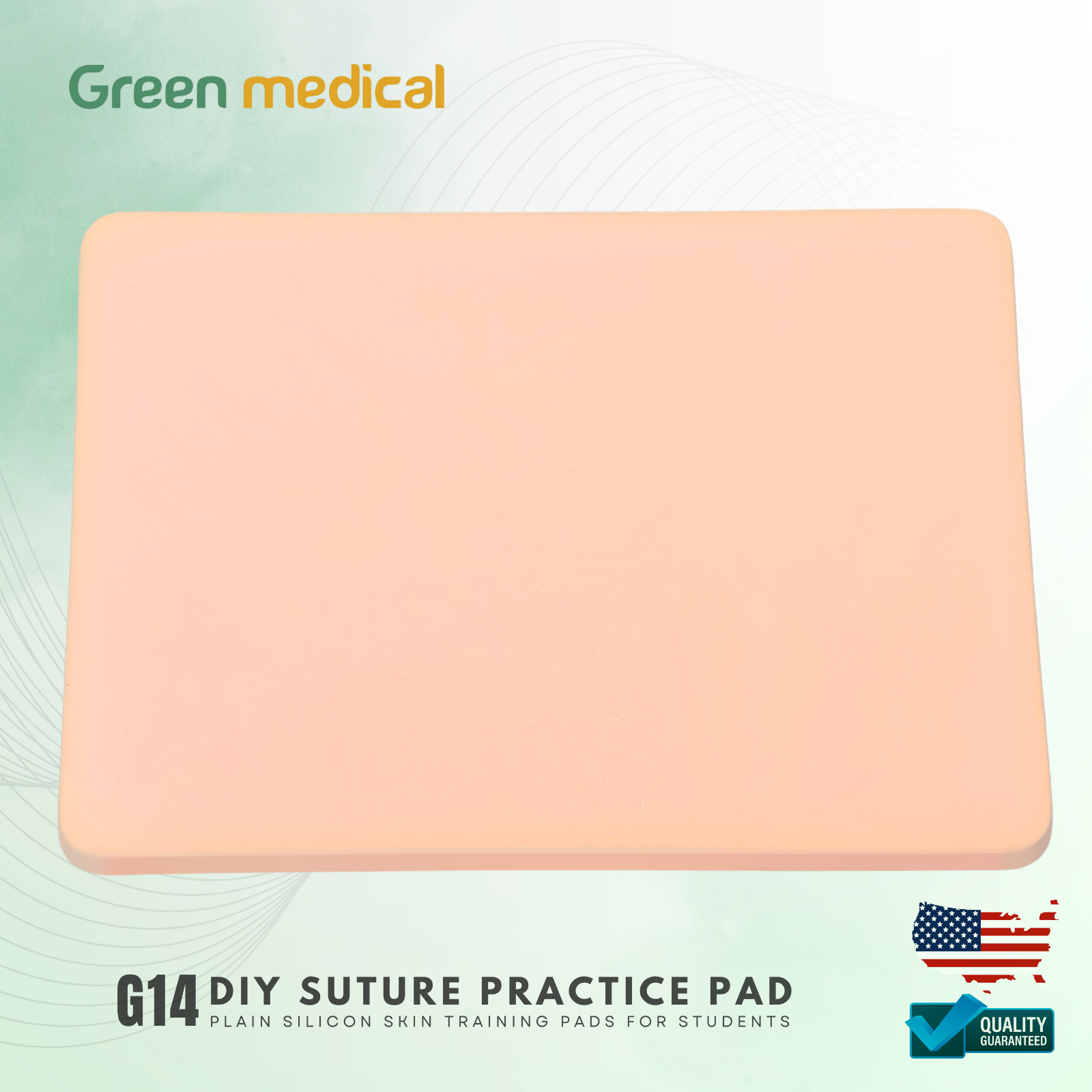 DIY PAD Suture Practice Pad G14 Plain Silicon Skin Training Pads For Students