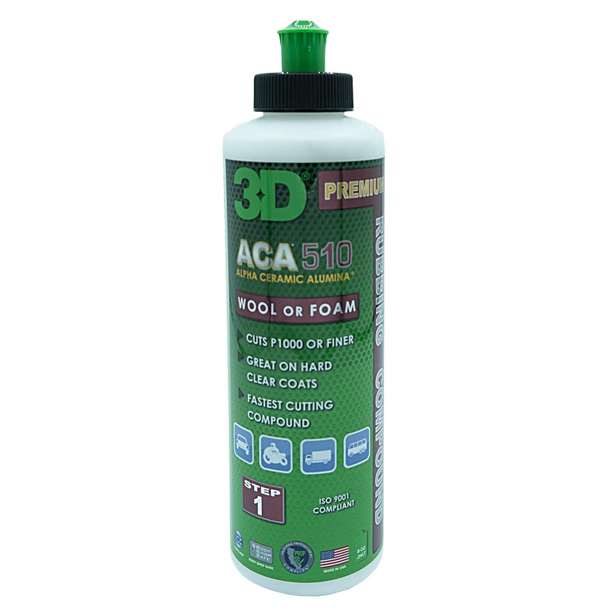 8oz Abrasives ACA 510 Cutting Compound for Smooth Finish Low Dust Formula