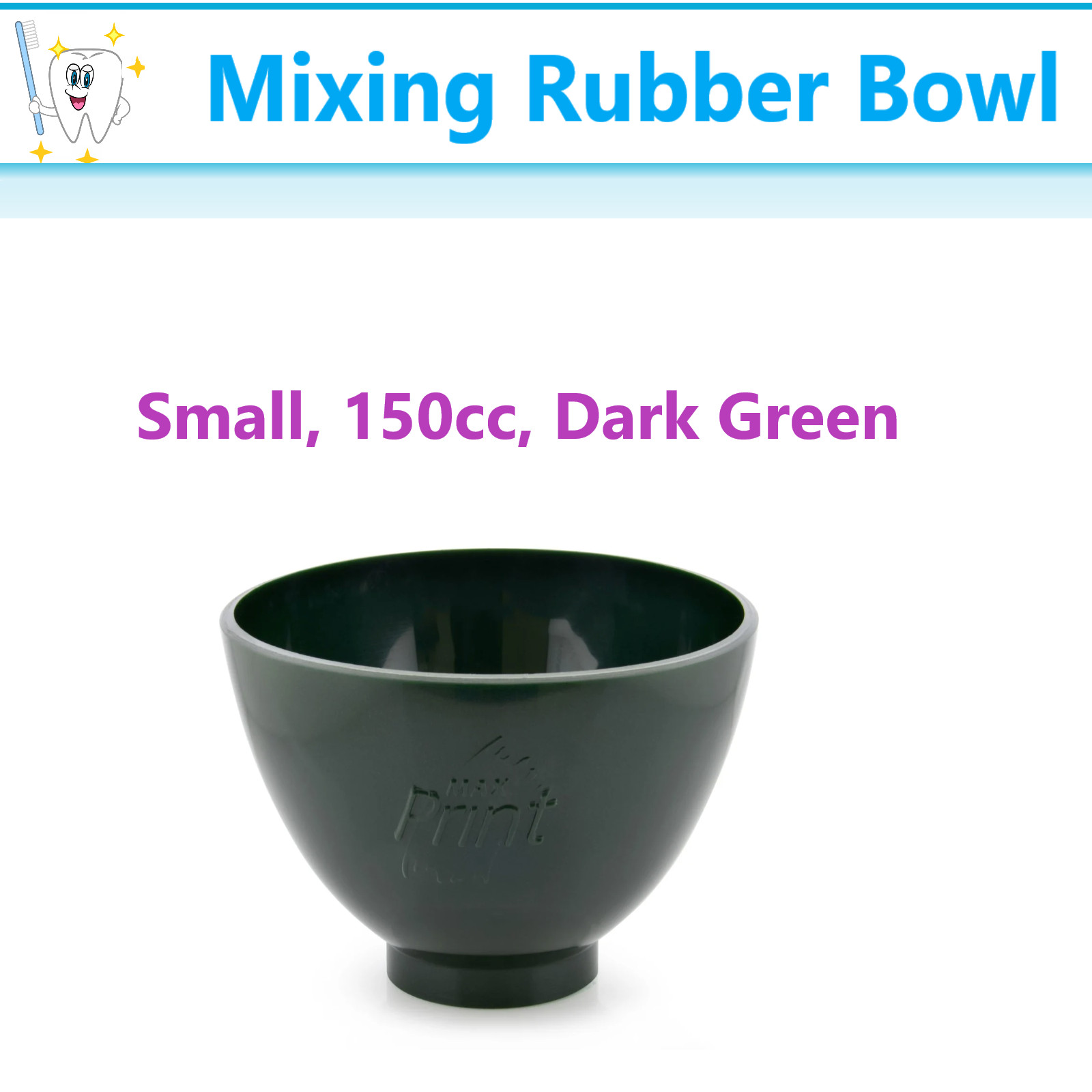 Dental Lab Flexible Rubber Impression Mixing Alginate Bowl – Small, Medium Large