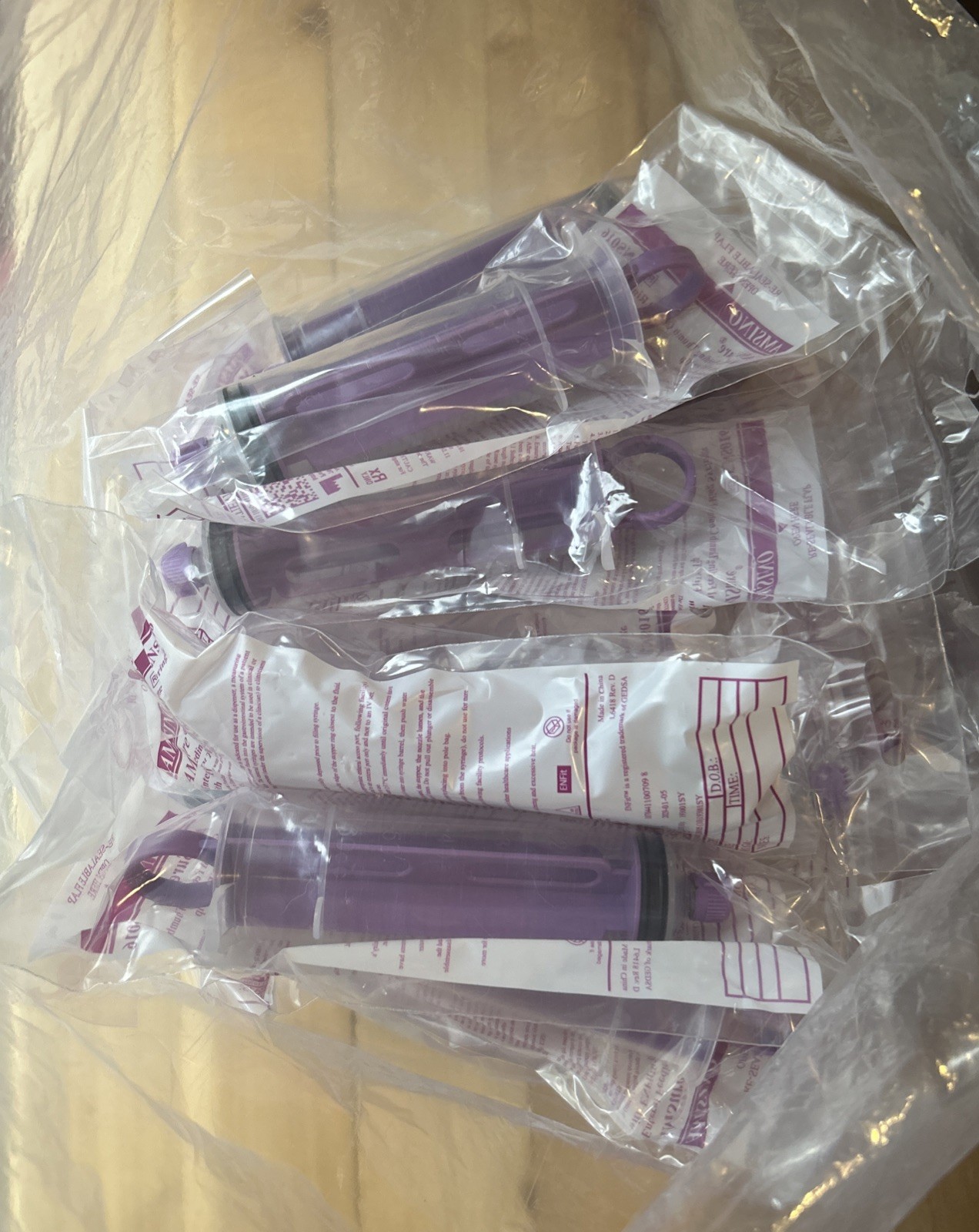 AMSINO AMSure Enteral Feeding Flat Top Piston Syringe – ENFit Tip ENS016 Qty 29