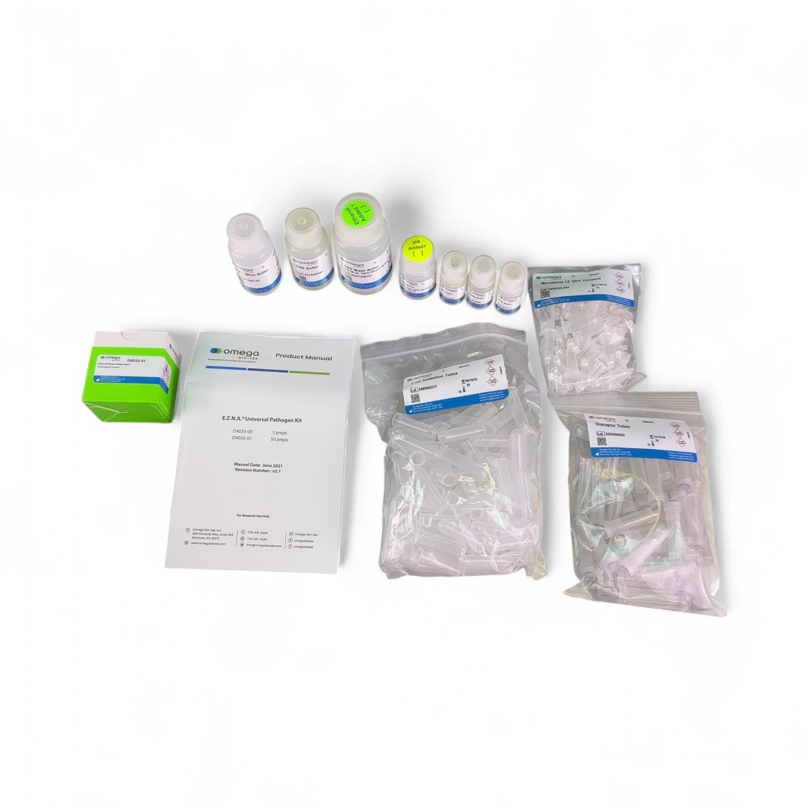 Omega Bio-Tek E.Z.N.A. Universal Pathogen Kit 50 Preps D4035-01 50 (Best Offer!)