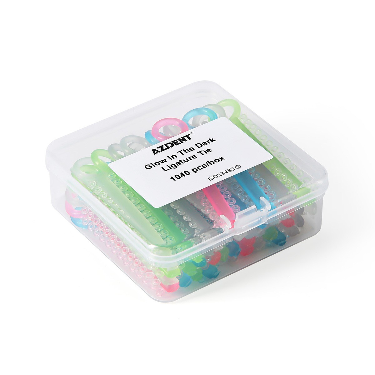 1040pcs/box Dental Orthodontic Ligature Ties Elastic Rubber Bands Dark Light Mix