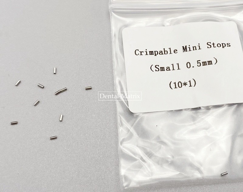 USA 100pcs Dental Orthodontic Crimpable Hook Stop Mini Stops Tube S/L 0.5/0.8mm
