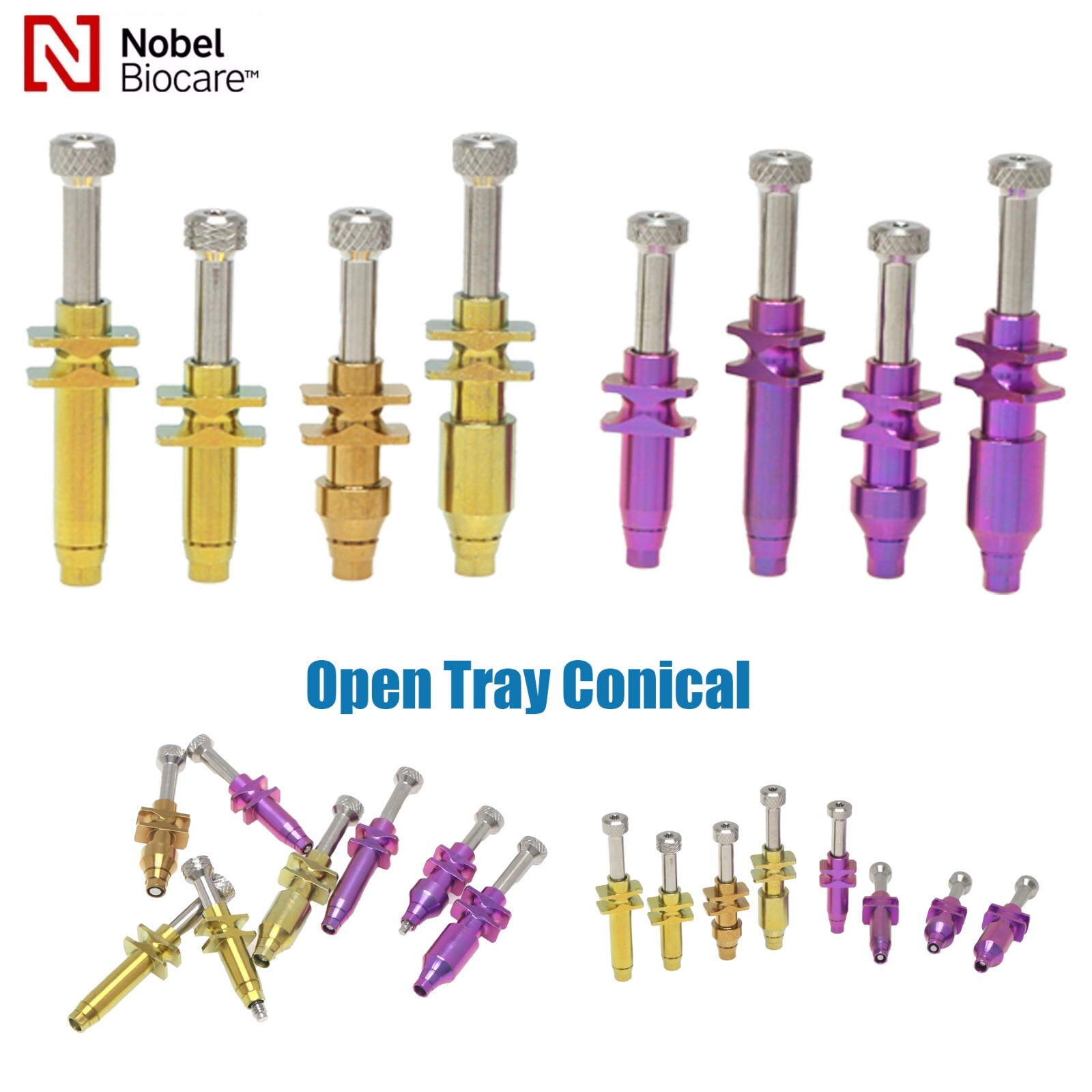 US Dental Nobel Biocare Active Impression Transfer Coping Open/Close Tray NP/RP
