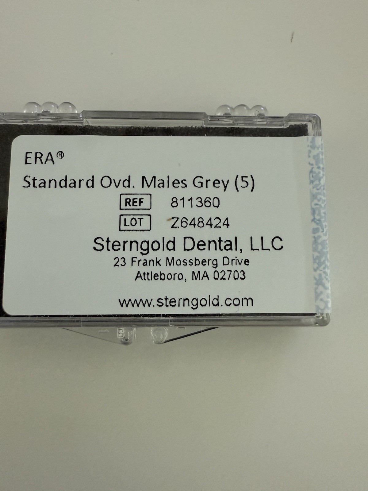 Overdenture Attachments Male Gray