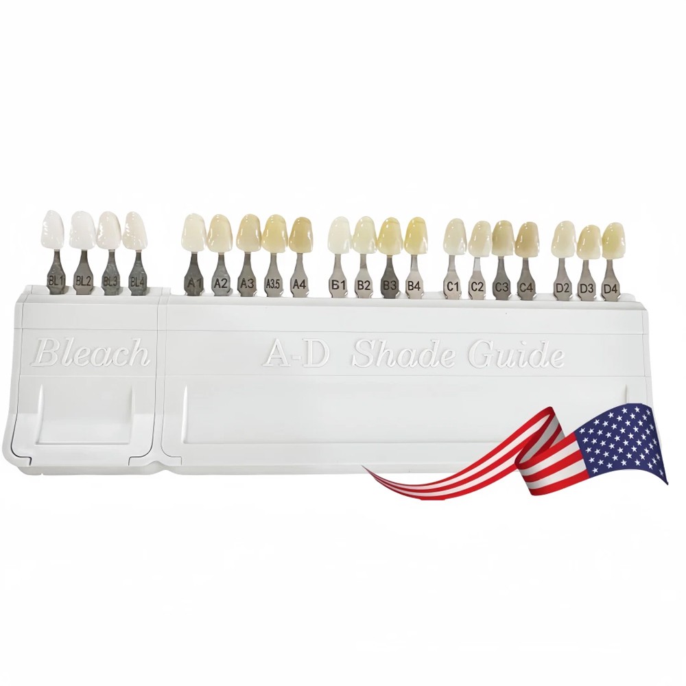 New 1 Set For VITA Classical Dental Shade Guide with Bleached Shades Clip