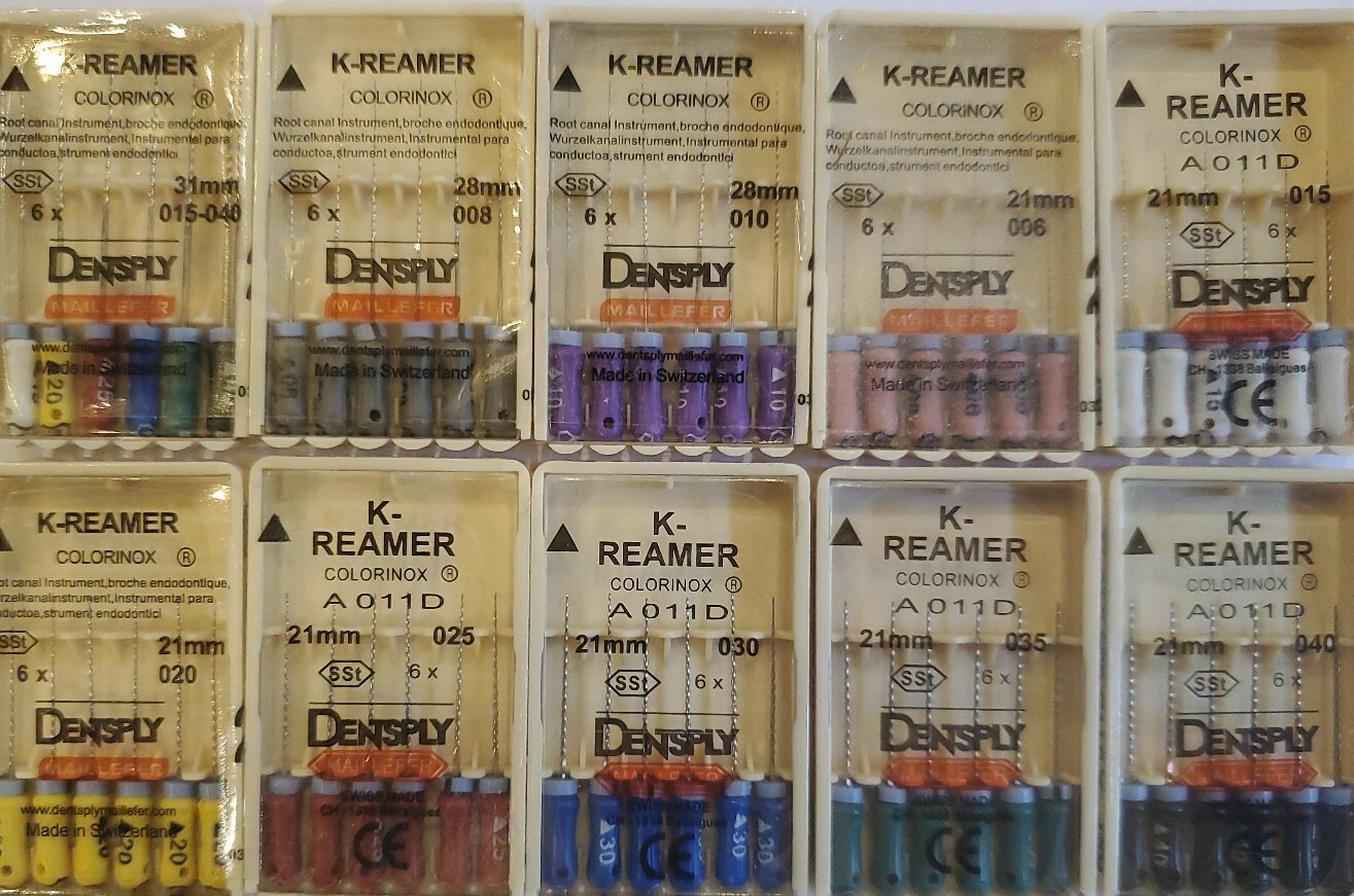 Dentsply Maillefer K-Reamer Endodontic Dental Files 10 Packs any size 31 mm