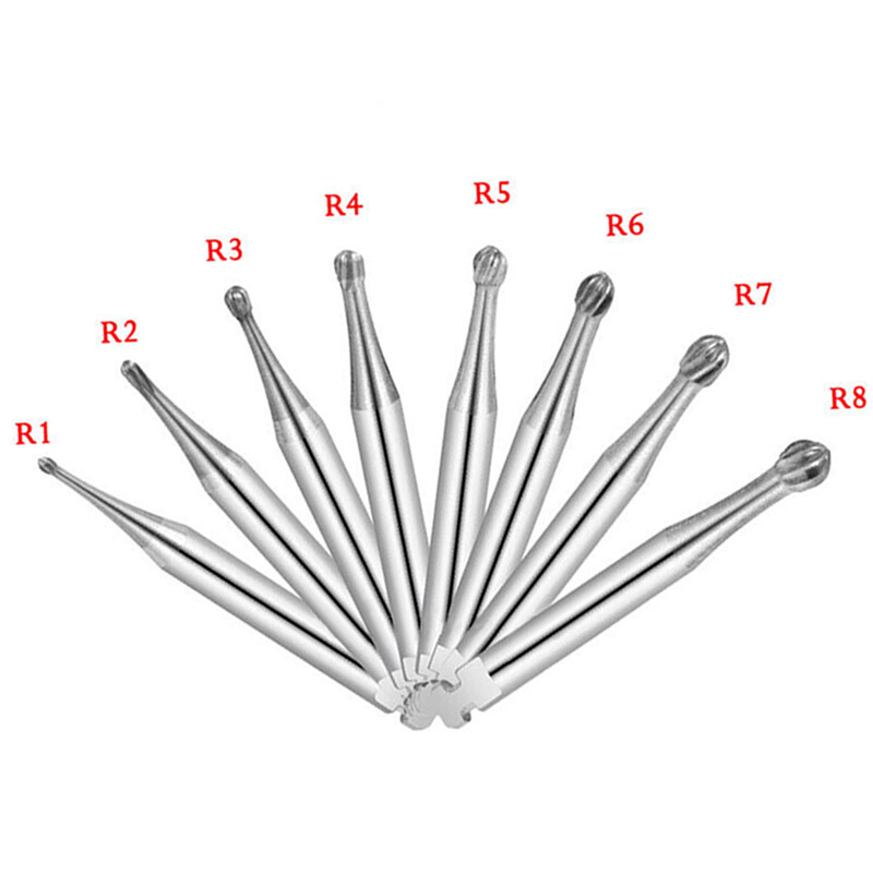 DENTAL Round Carbide Bur Latch RA 2 4 5 6 7 8 Midwest LA For Slow Low Speed 22mm