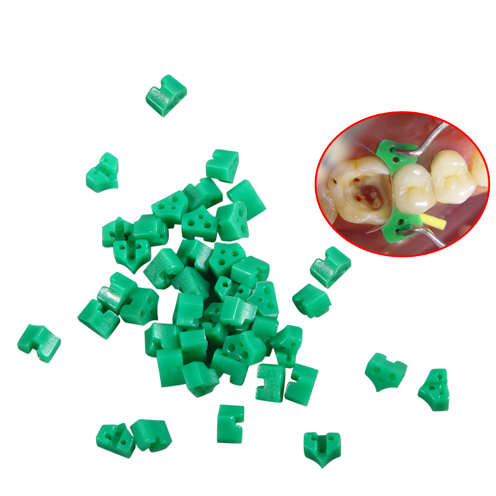 New Dental Add On Wedges Orthodontic Special Silicone Rubber 40pcs/pack
