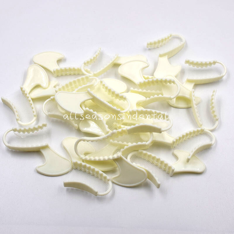 50 Pcs/Bag Dental Disposable Triple Impression Bite Registration Trays F/A/P/Q/S