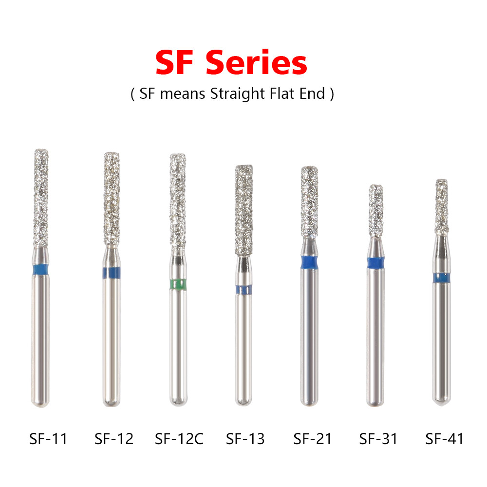 All Types Dental FG Diamond Burs for High Speed Handpiece Friction Grip 5pc/pack