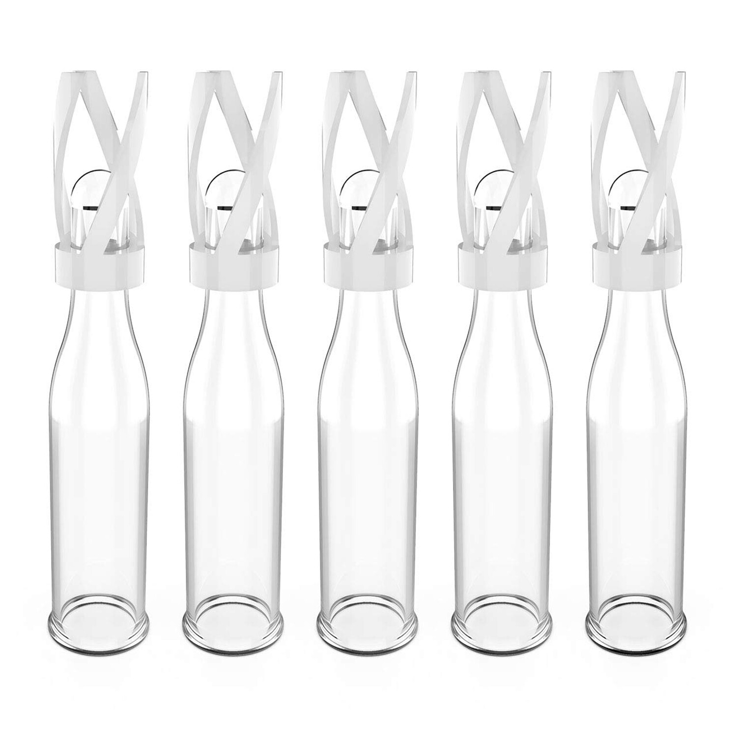 1000Pcs 250uL Clear Glass Micro Inserts+Plastic Spring for for 2mL 9-425 Vials
