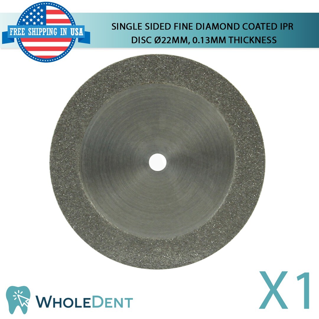 Ortho Dental Fine Single Sided Diamond Coated Disc IPR Separator Ø22mm, 0.13