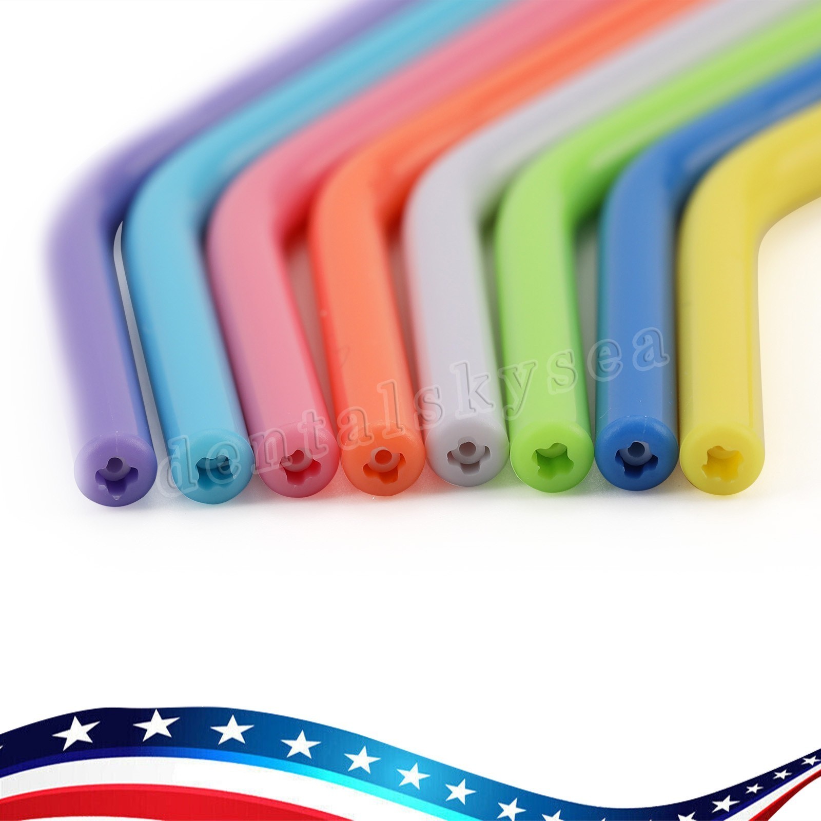 250 pcs Disposable Air Water Syringe Tips with cores High Quality Free Return