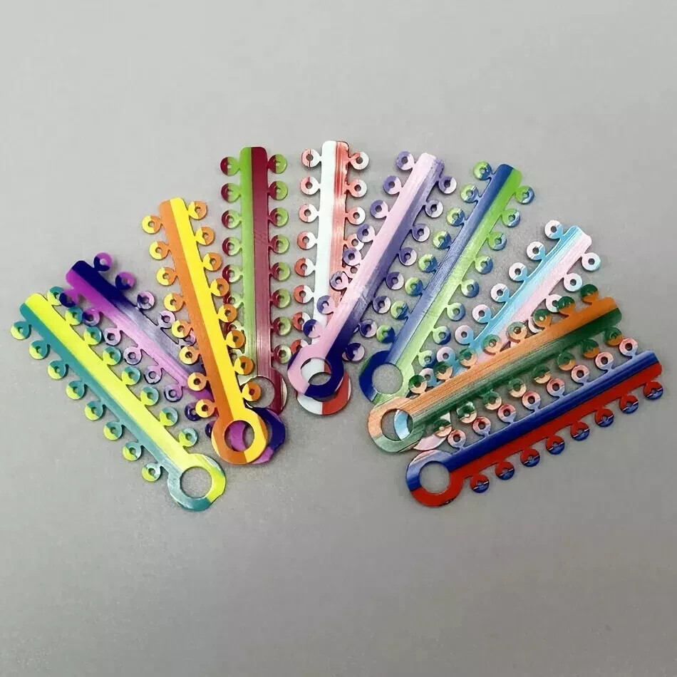 Dental Ligaduras elásticas para ortodoncia Braces Elastic Rubber Bands Assorted