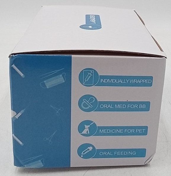 Labaider 100 Ct Disposable Syringes 1mL Slip tip With Cover Sealed