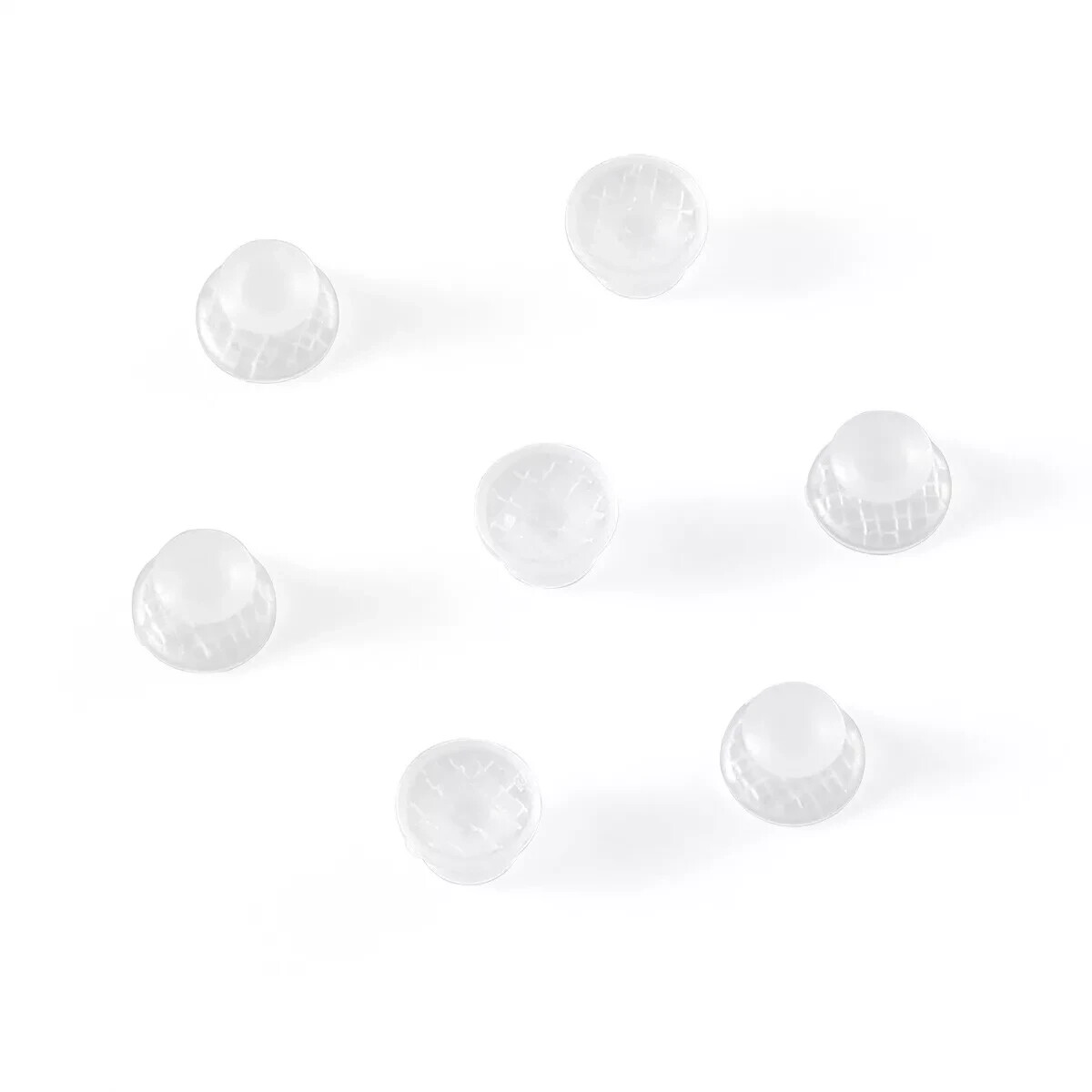 10Pcs/Pack Dental Orthodontic Ceramic Lingual Button Bondable Round Base Clear