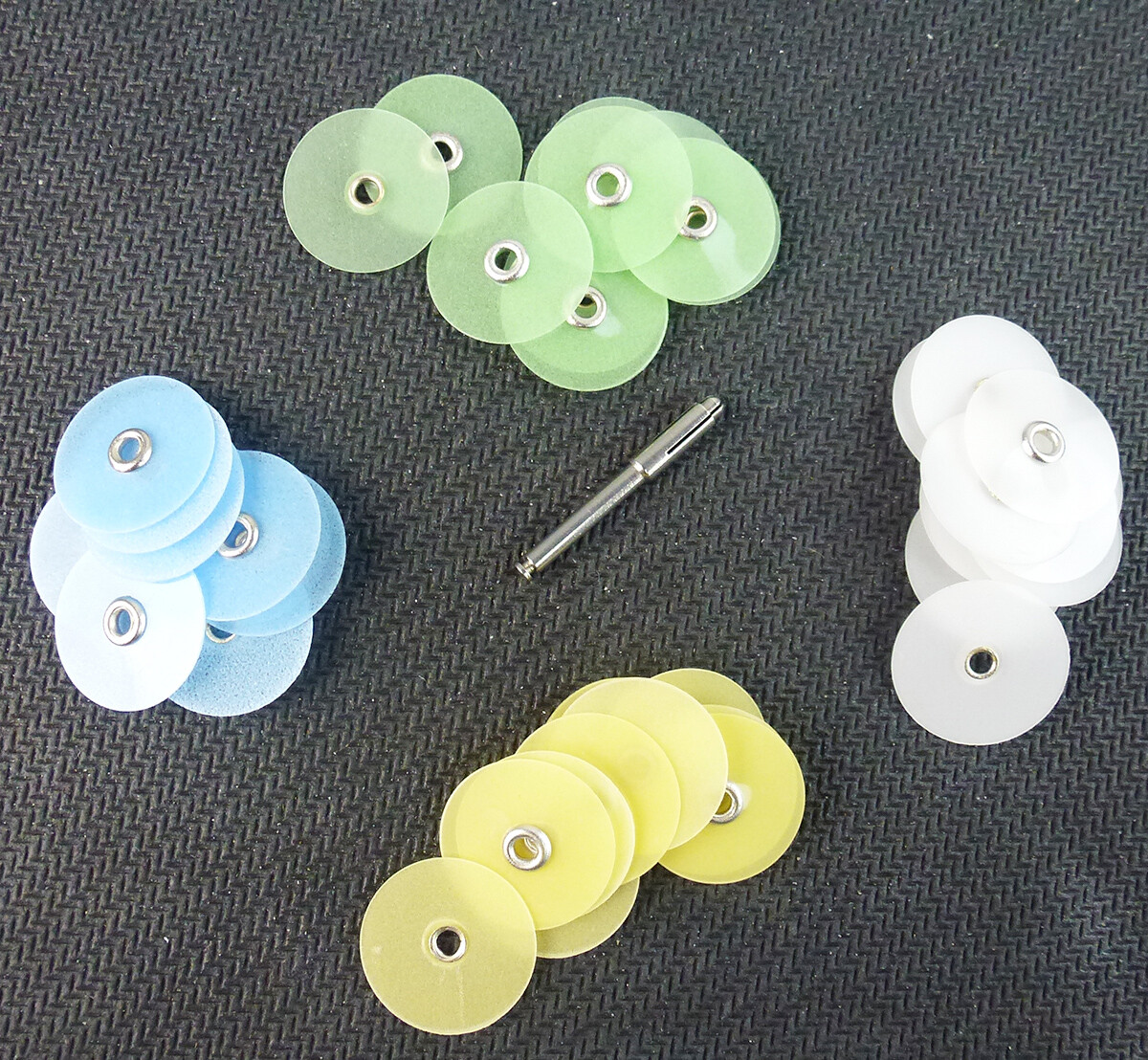 40pcs Dental Composite Finishing Polishing Discs Metal Bush Mandrel Easyinsmile