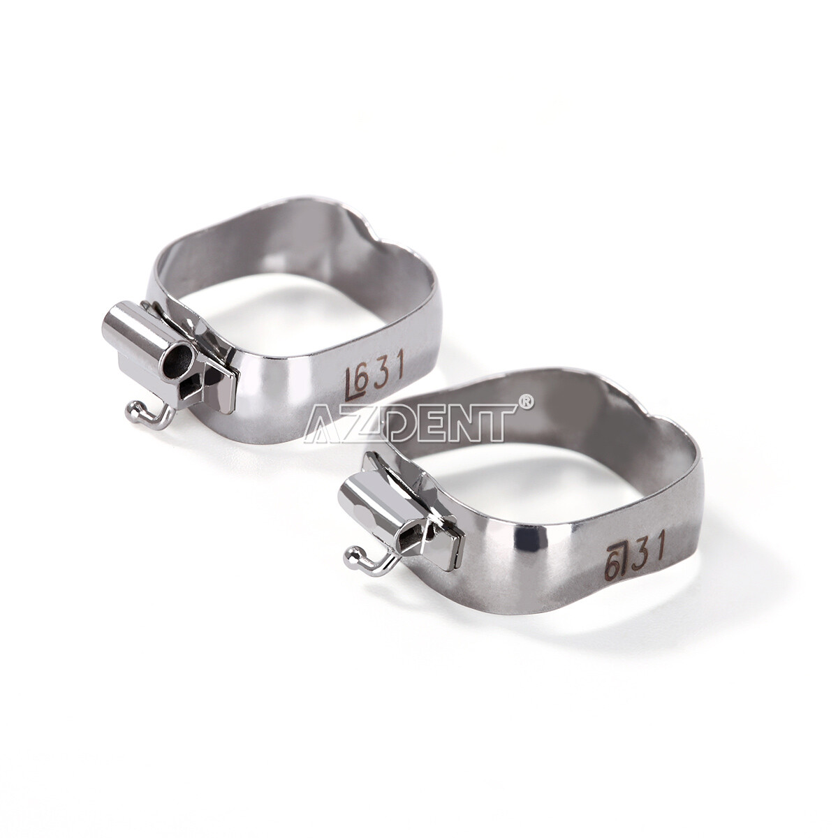 AZDENT Dental Orthodontic Bands w+ Buccal Tube 1st Molar Roth//MBT 022″ 16#-35#