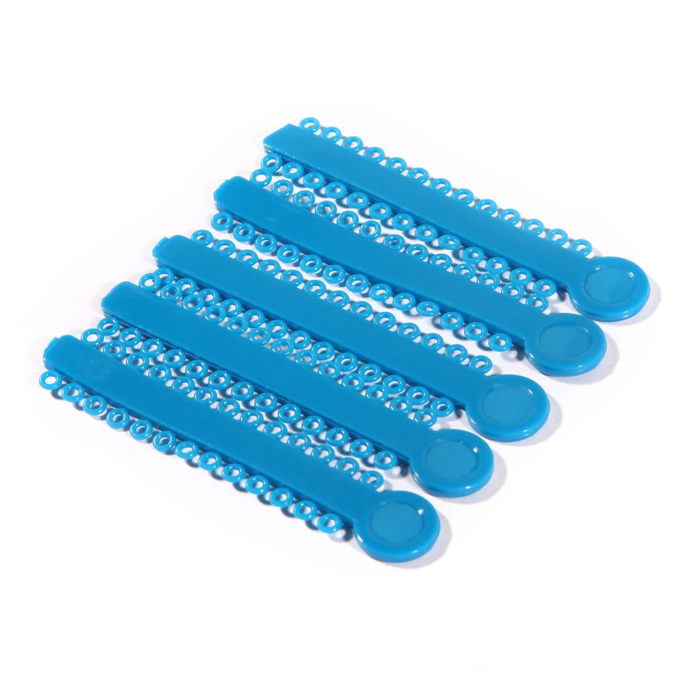 Orthodontic Dental Elastic Ligature Ties Rubber Ortho Braces Bands Teal