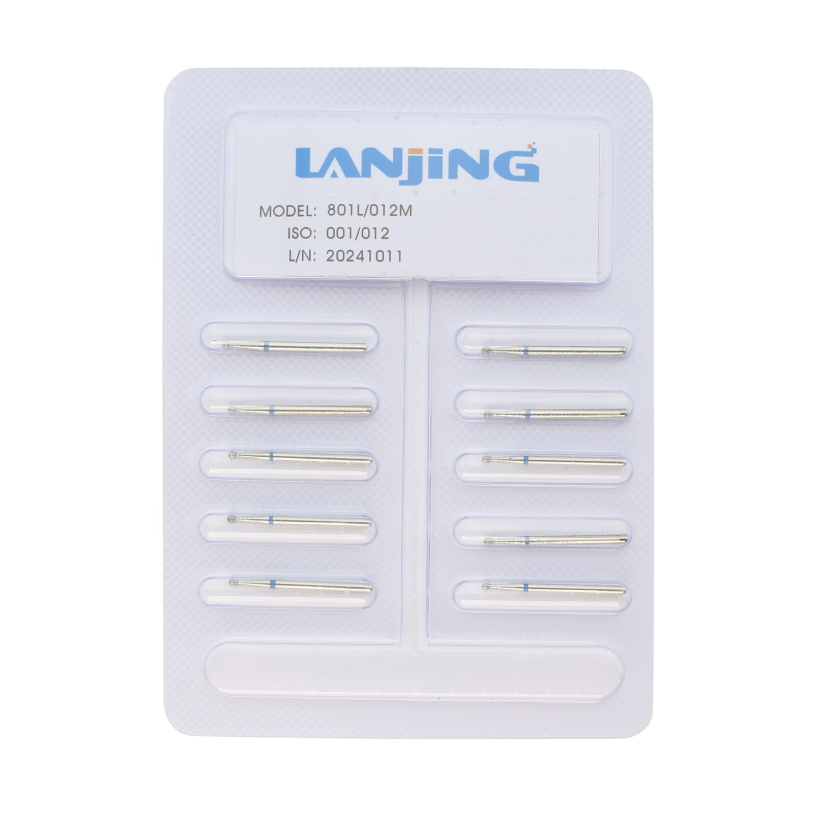 Dental Diamond Burs FG Surgical Length 22mm Round Ball 801L/012M BR-L45 Standard