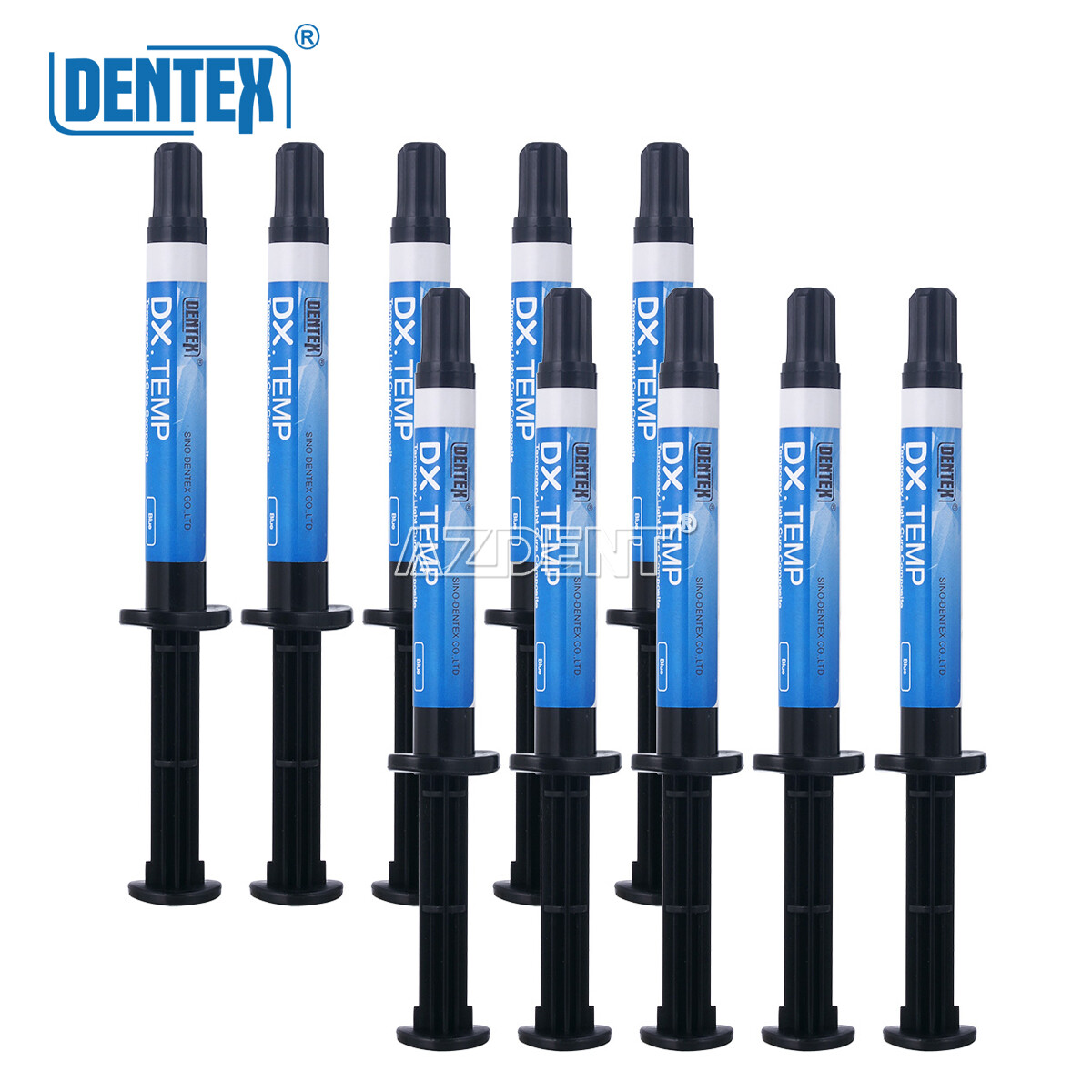 Dentex Dental Temporary Flowable Resin Prepare Filling Teeth Cavity Blue Color