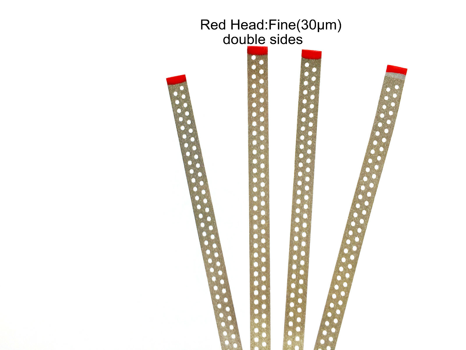 Dental Polish Surface Diamond Sand Strip Interproximal Enamel 2-Side Red 30um
