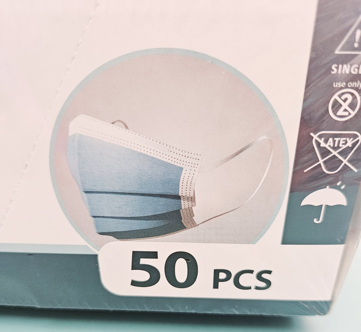 QTY 5-#50 PCS / BOX SURGICAL MASKS (NEW)