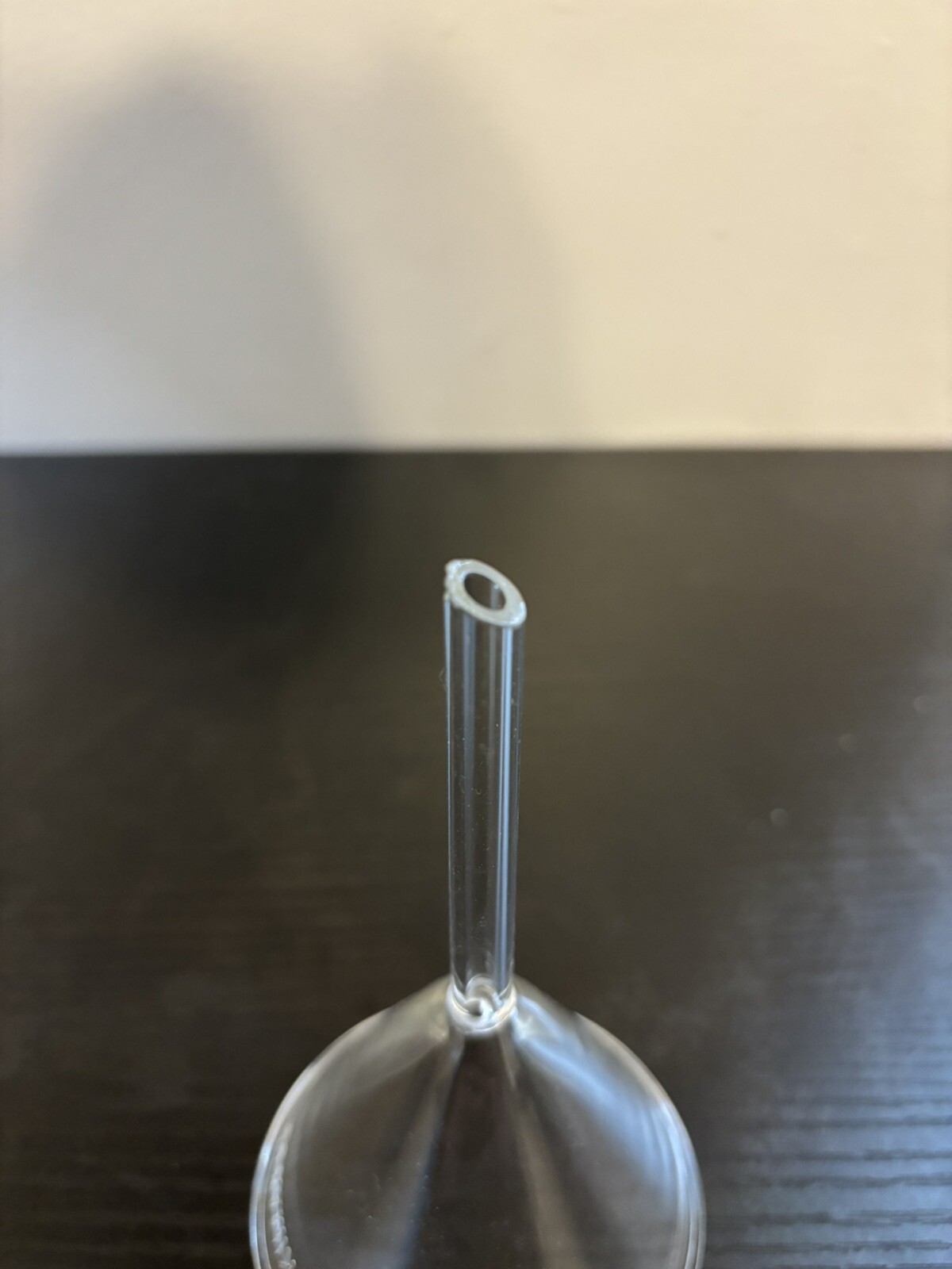 KIMAX Glass 58° Degree Angle 45mm ID Short Stem Filling Funnel USED