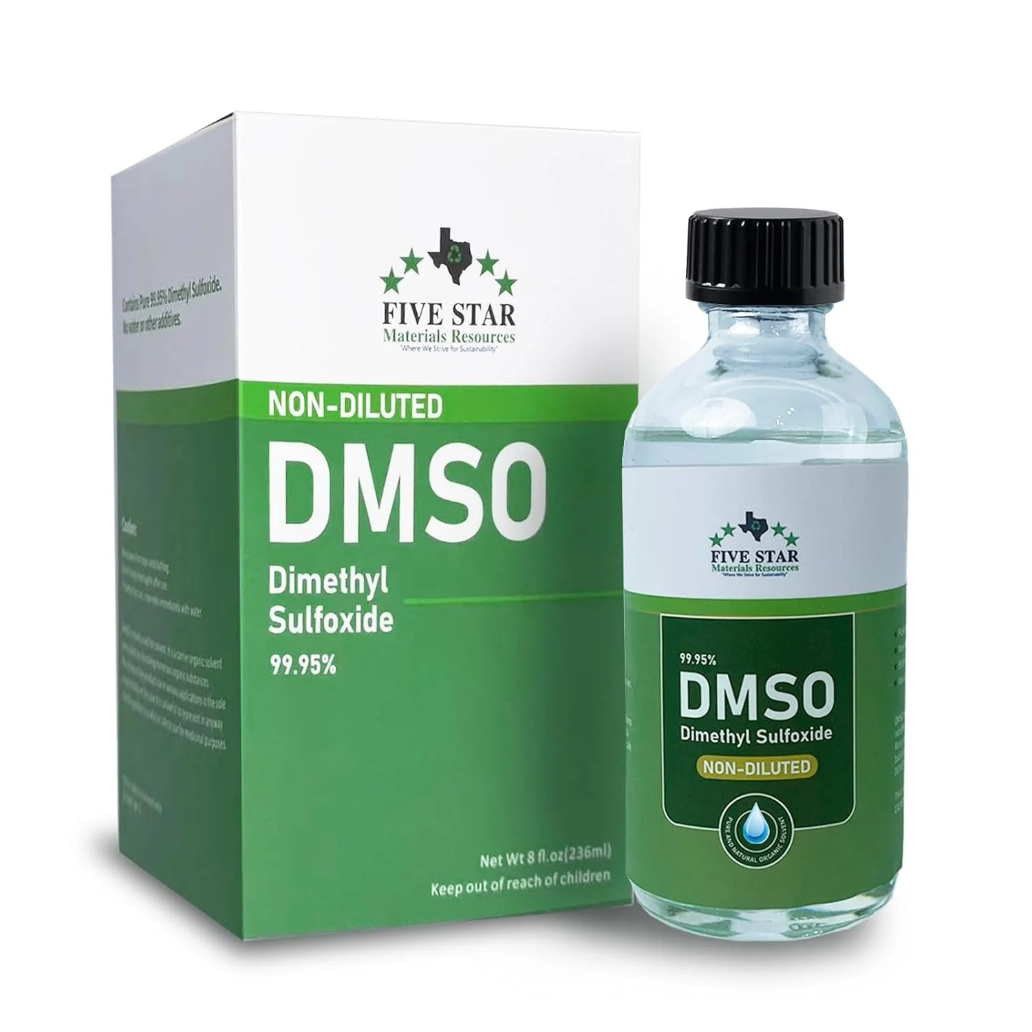 Dimethyl Sulfoxide (DMSO) 99.95% Pure Liquid |8 oz. DMSO Non-diluted | Undiluted