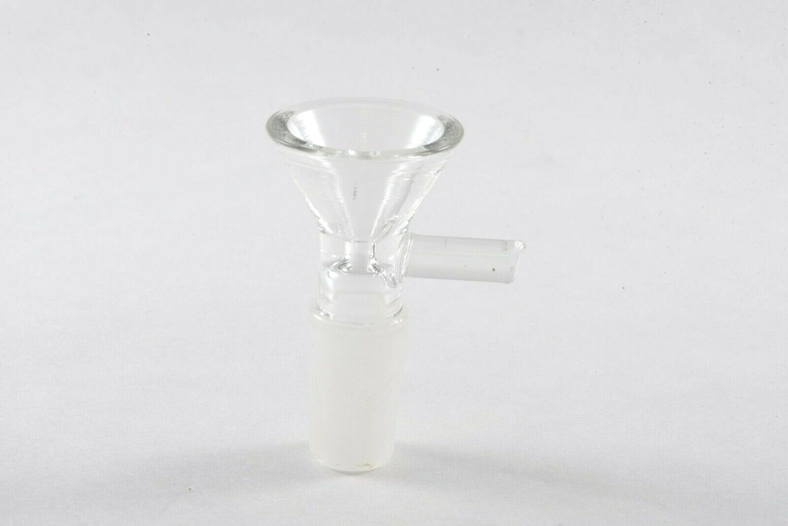 Two Pcs. 3″ Clear Glass Slides/Bowls With Long Handle 14mm Male or 18mm Male