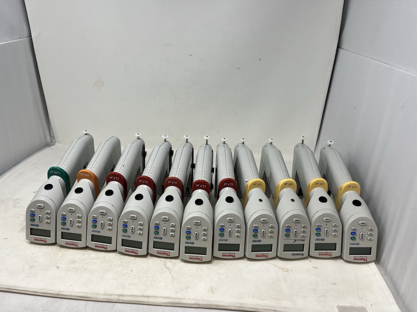 Lot of 11 Thermo Scientific Matrix Electronic Pipettes Untested AS-IS