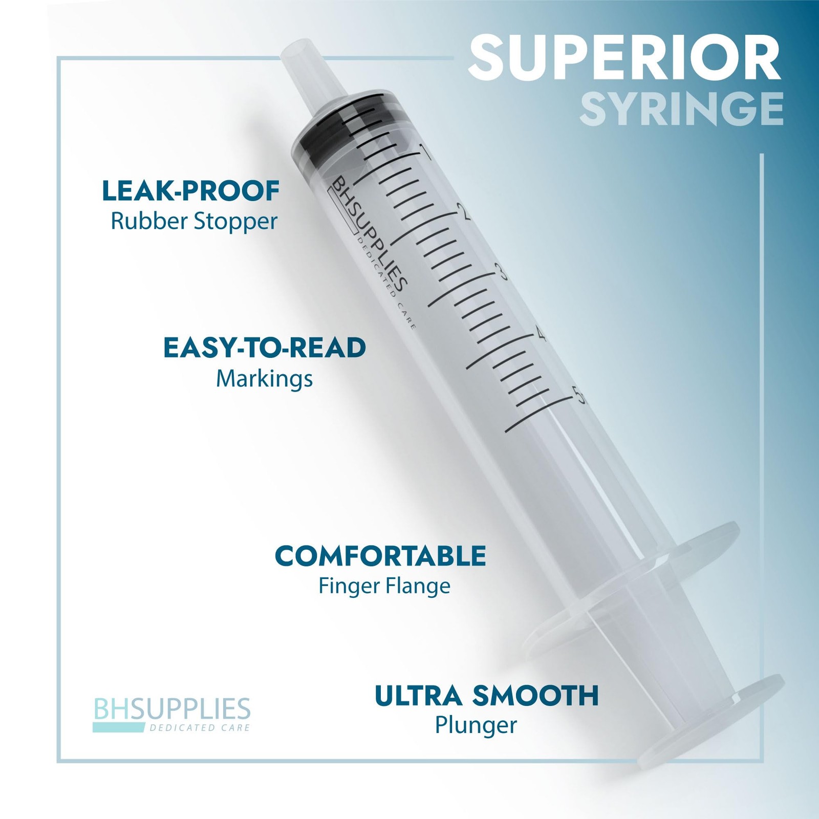 BH Supplies 1mL Luer Slip Tip Syringes (No 100 Count (Pack of 1), Clear