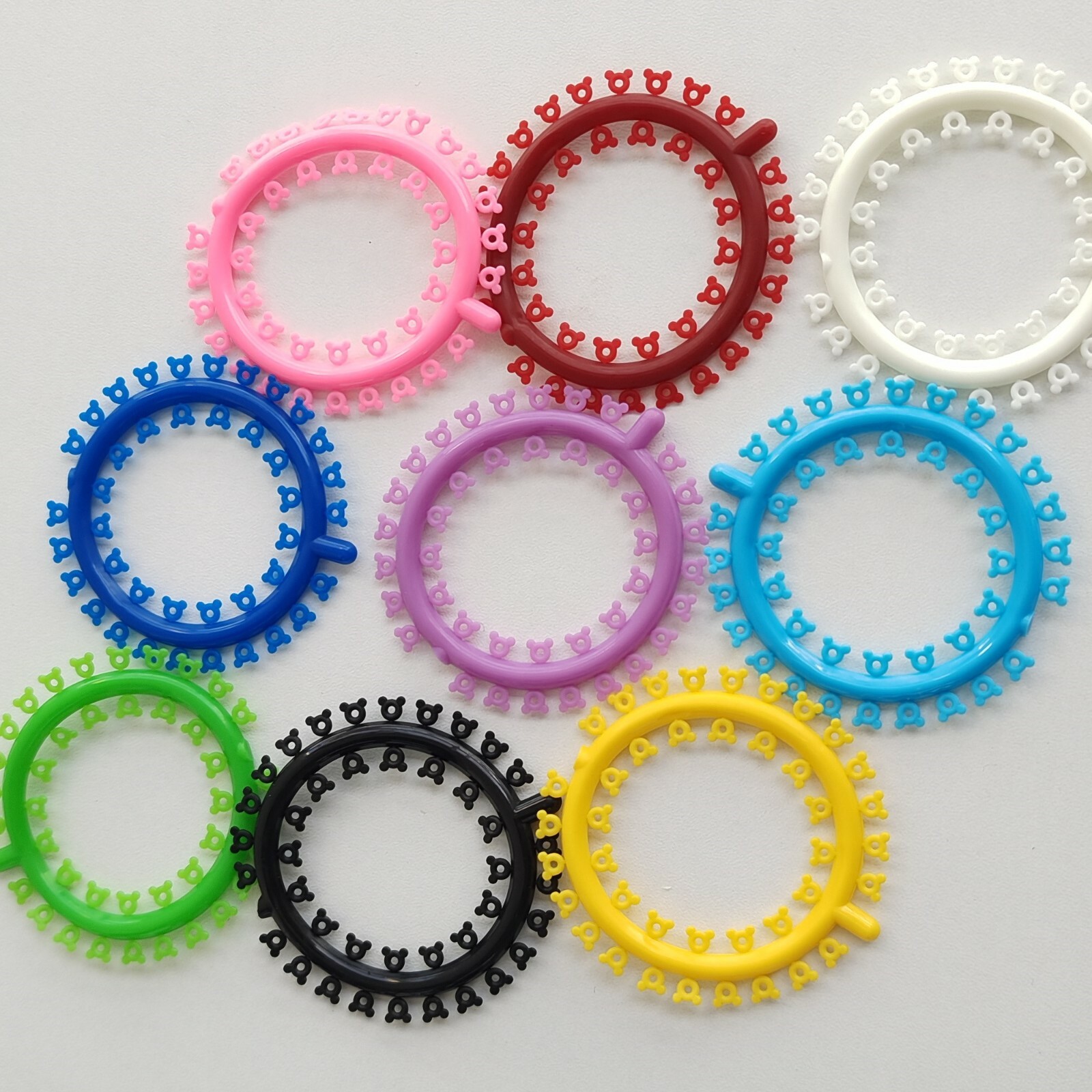 1000Pcs Dental Orthodontic Elastic Rubber Band Multi-Colored Mickey Ligature Tie