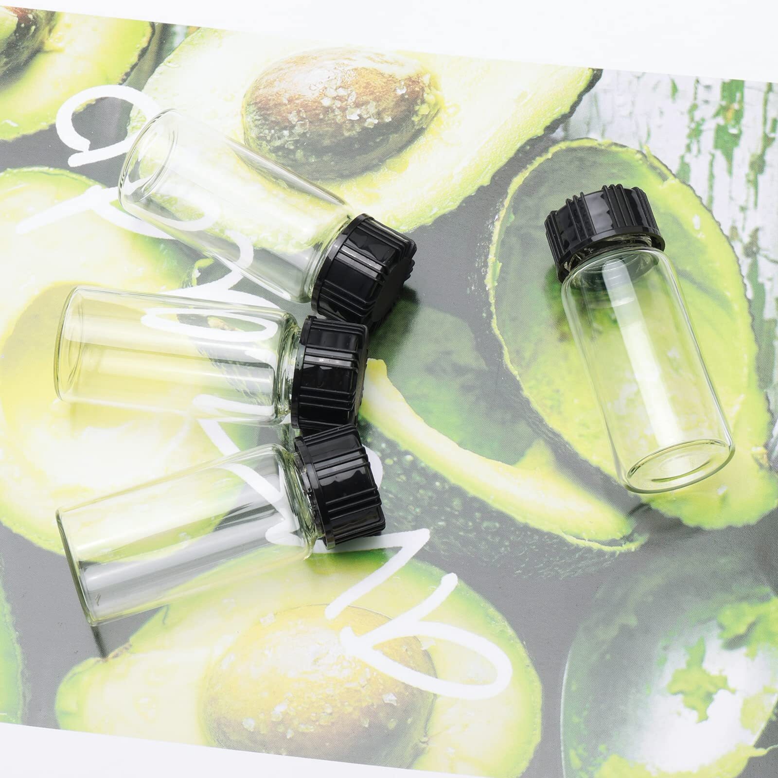 10PCS 10ml Glass Bottles with Screw Cap Small Sample Vial Clear Glass Bottle